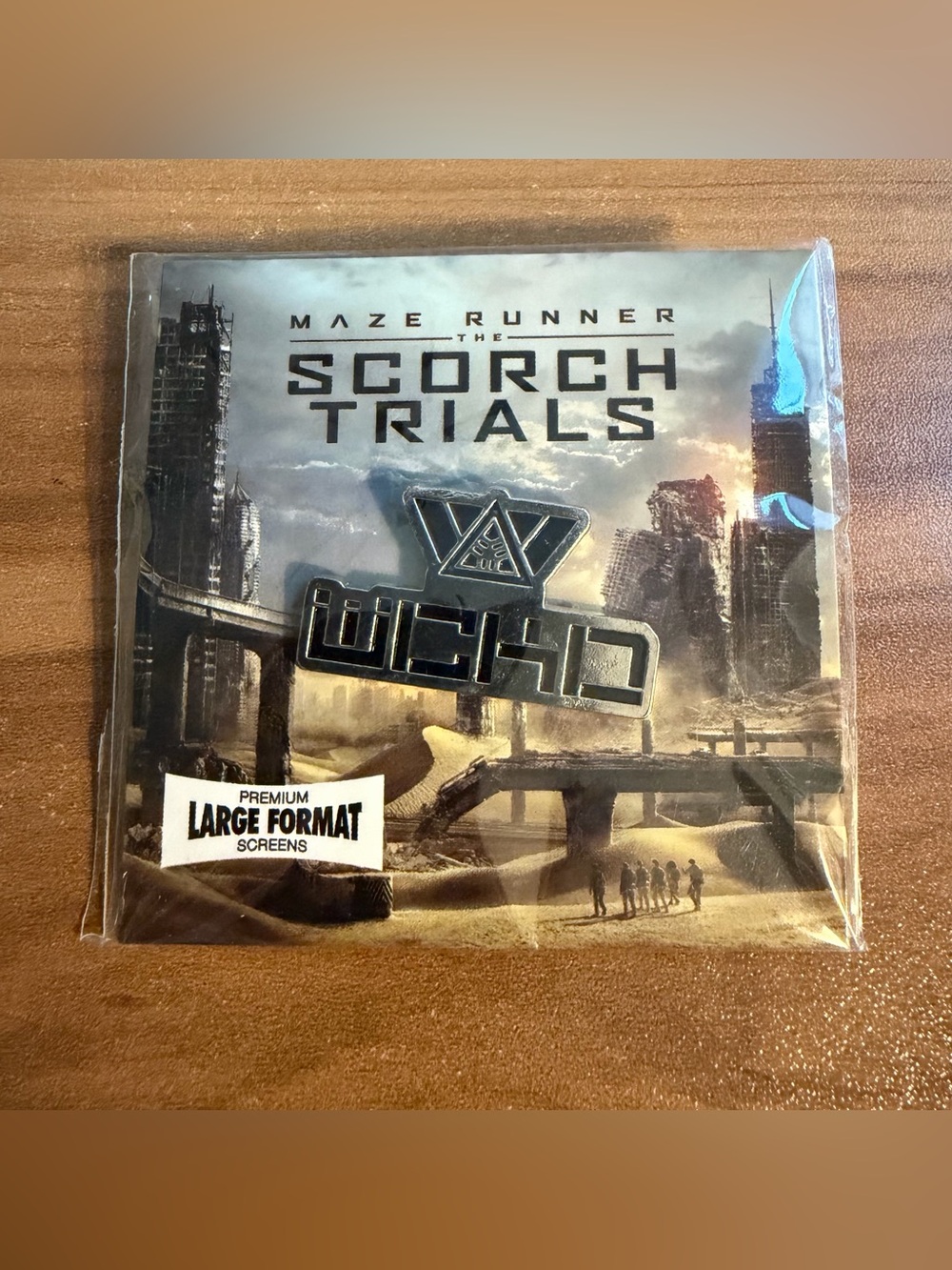 Maze Runner The Scorch Trials WCKD Enamel Promo Pin - Brand New In Package